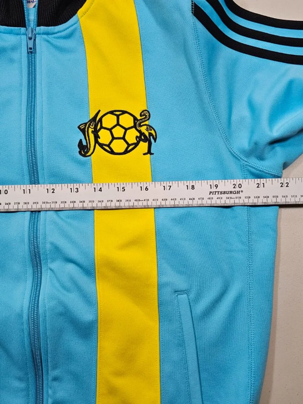Adidas Originals Track Jacket Mens X-Large Blue Bahamas Soccer Full Zip Top 2007